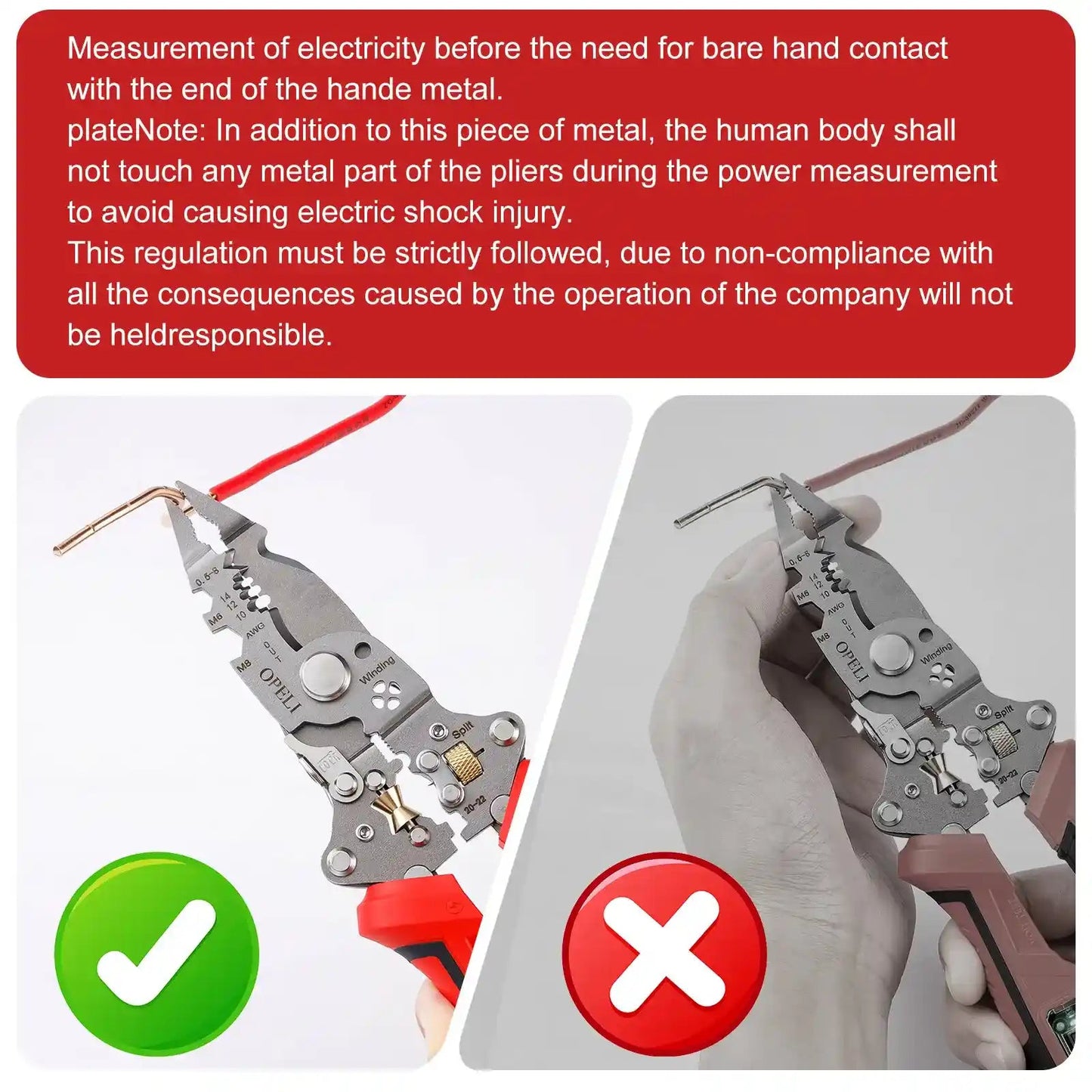 Limited Clearance Discount | 8-in-1 Digital Display Voltage Test Electrical Pliers 12-250V Heavy-Duty Wire Stripper & Cutter
